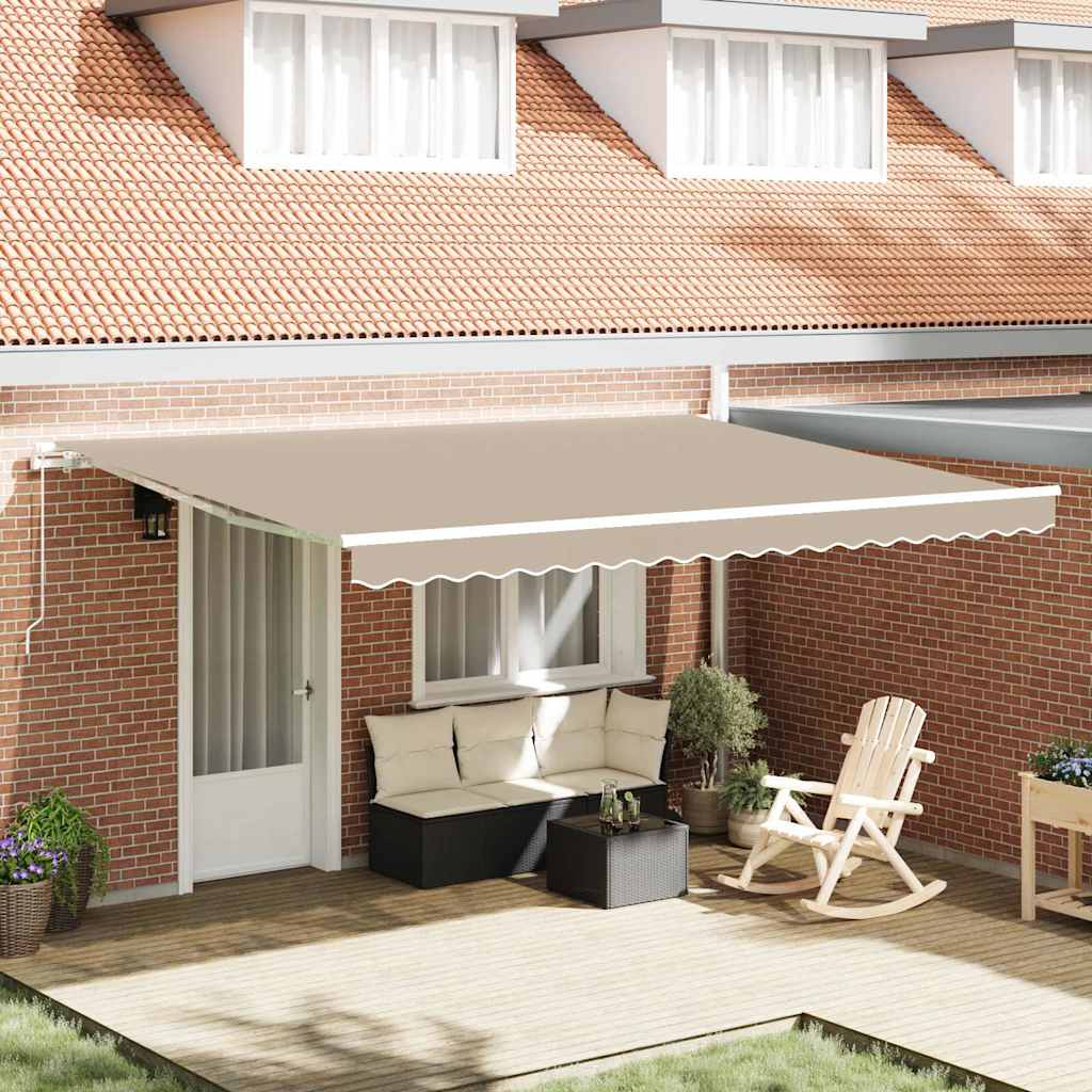 Tenda retrattile Beige 450 x 300 x 165 cm | homemem39