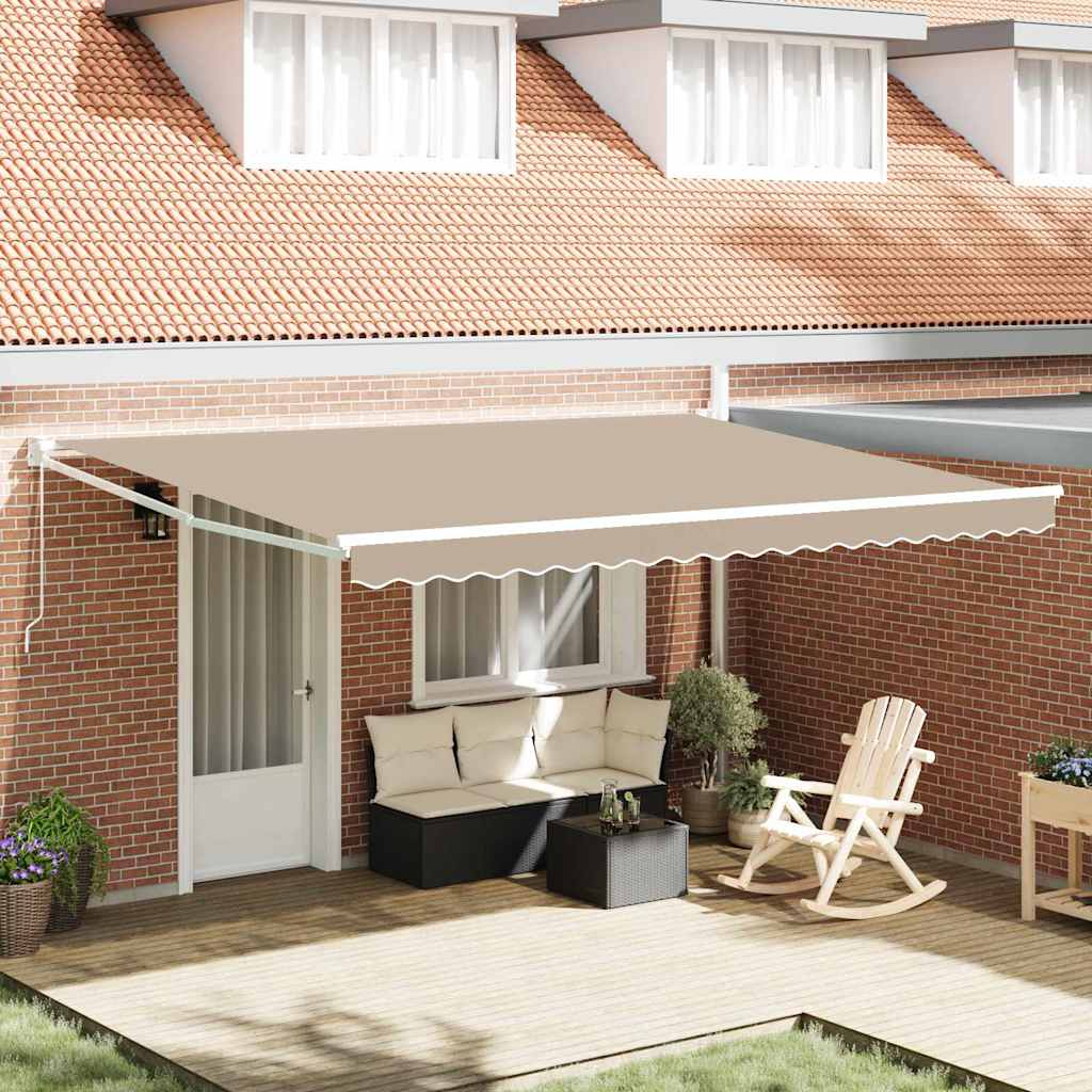 Tenda retrattile Beige 450 x 300 x 165 cm | homemem39