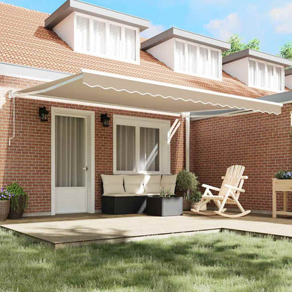 Tenda retrattile Beige 450 x 300 x 165 cm Poliestere e Metallo | homemem39