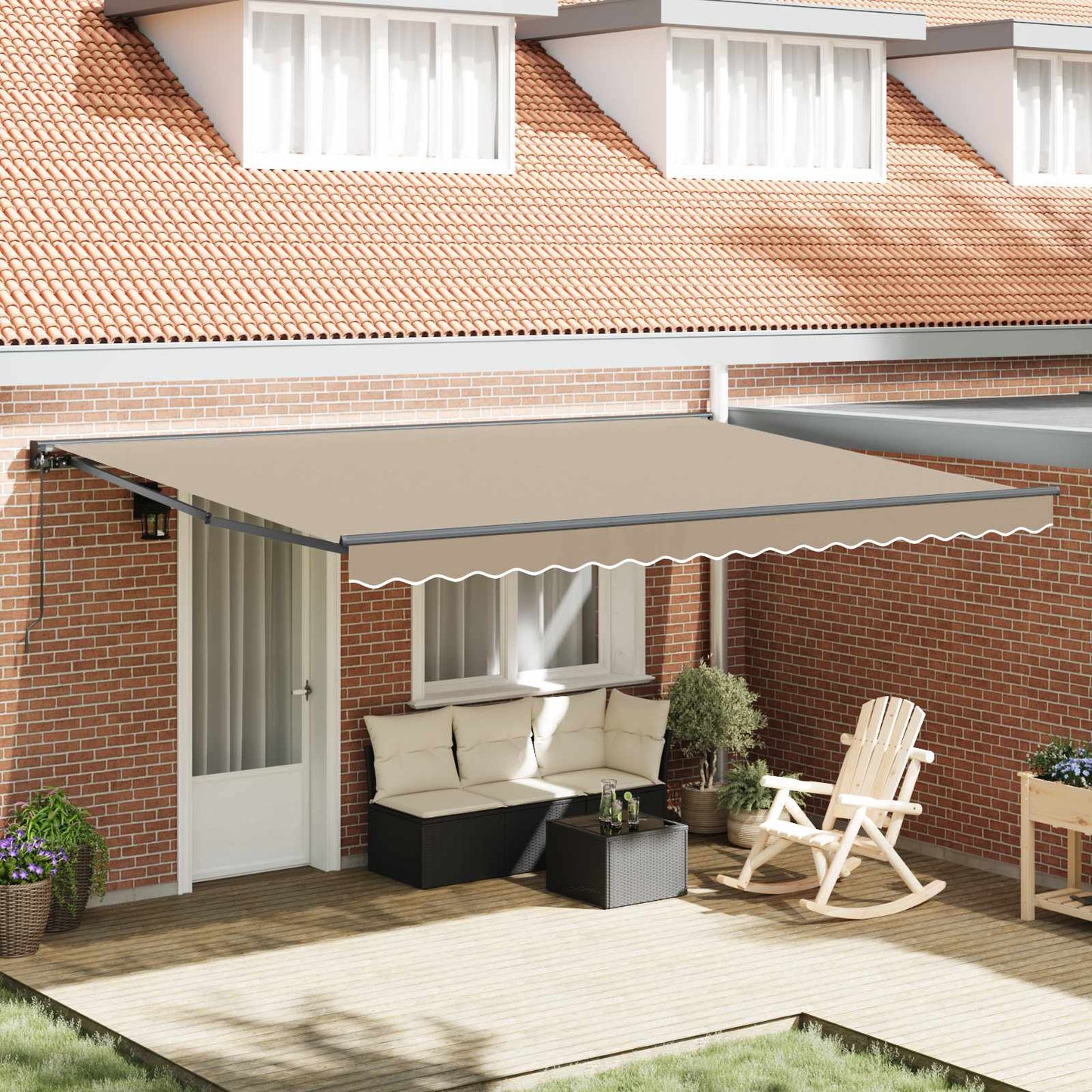Struttura della tenda Beige 450 × 300 cm | homemem39