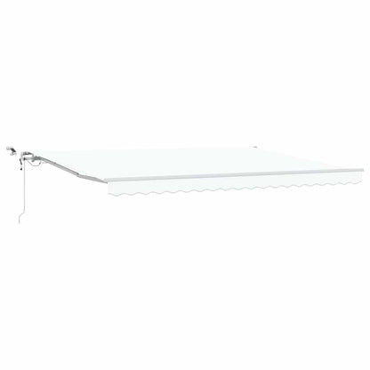 Tenda retrattile Bianco 450 × 300 cm Poliestere | homemem39