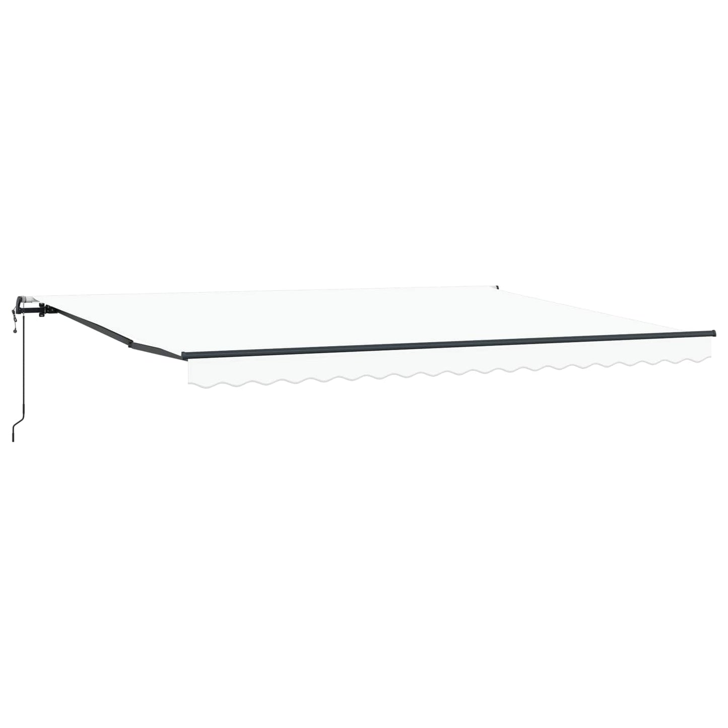 Tenda retrattile Bianco 450 × 300 cm Tessuto e Alluminio | homemem39
