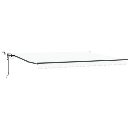Tenda retrattile Bianco 450 × 300 cm Poliestere | homemem39