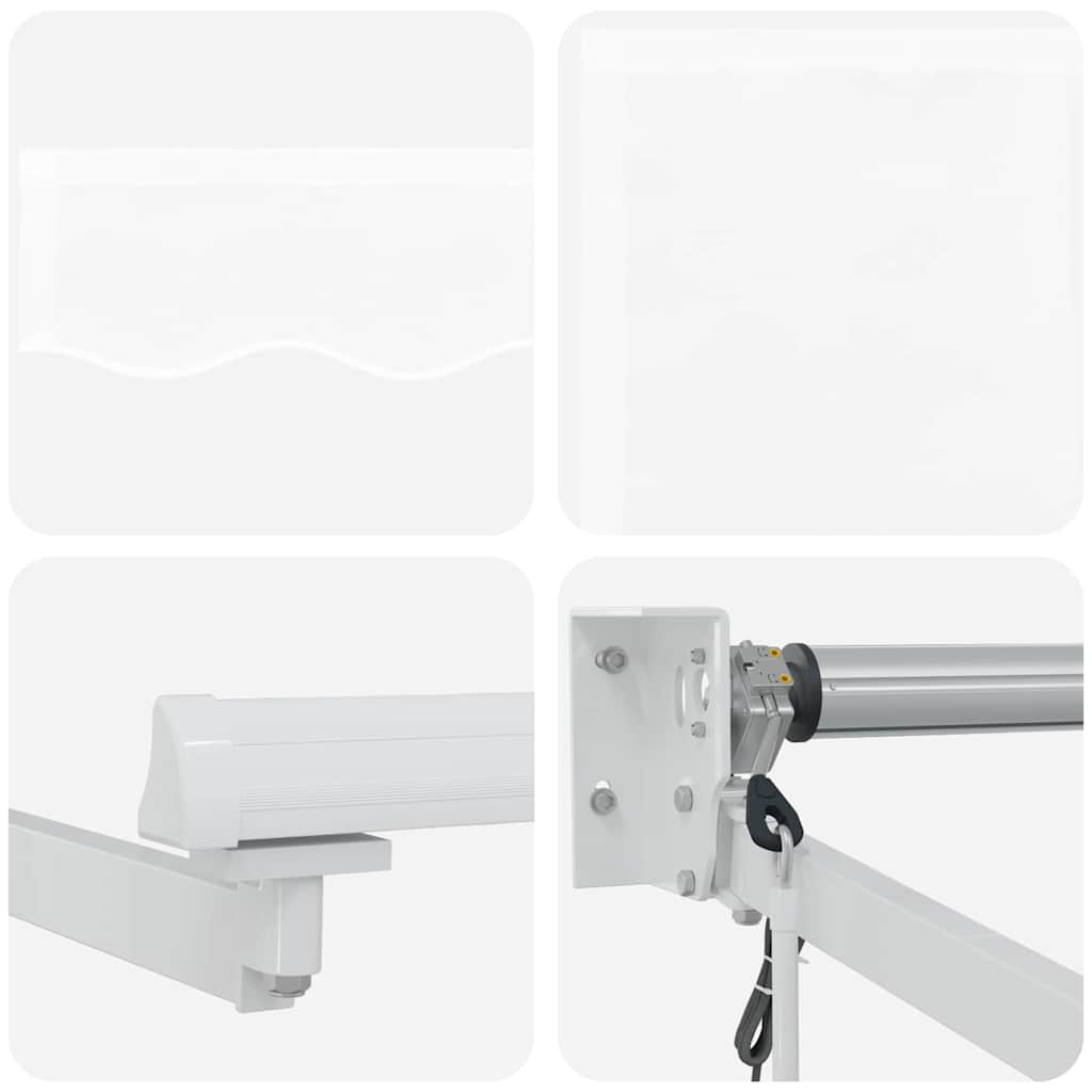 Tenda retrattile Bianco 450 x 300 x 165 cm Poliestere e Metallo | homemem39