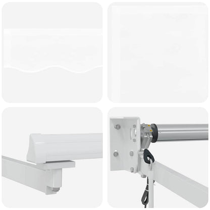 Tenda retrattile Bianco 450 x 300 x 165 cm Poliestere e Metallo | homemem39