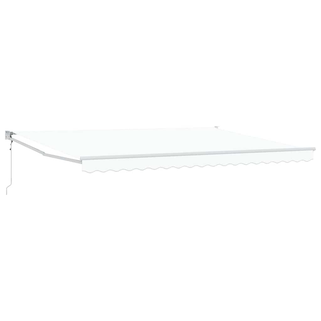Tenda retrattile Bianco 450 x 300 x 165 cm Poliestere e Metallo | homemem39