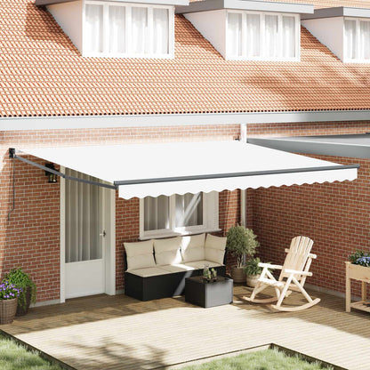 Tenda retrattile Bianco 450 x 300 x 165 cm | homemem39