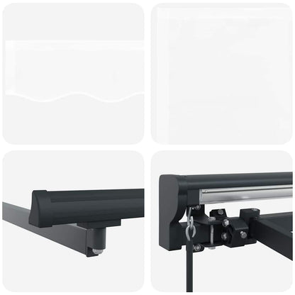 Tenda Retrattile Bianco 450x300 cm Tessuto