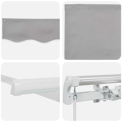 Tenda retrattile Grigio Chiaro 450 x 300 x 165 cm | homemem39