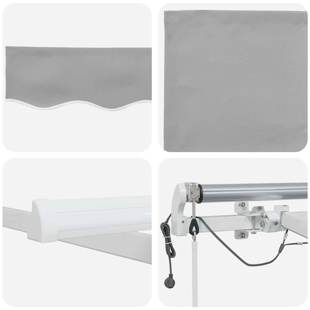 Tenda retrattile Grigio Chiaro 450 × 300 cm Poliestere | homemem39