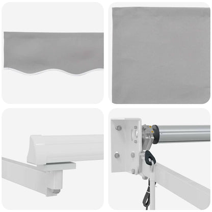 Tenda retrattile Grigio Chiaro 450 x 300 x 165 cm | homemem39