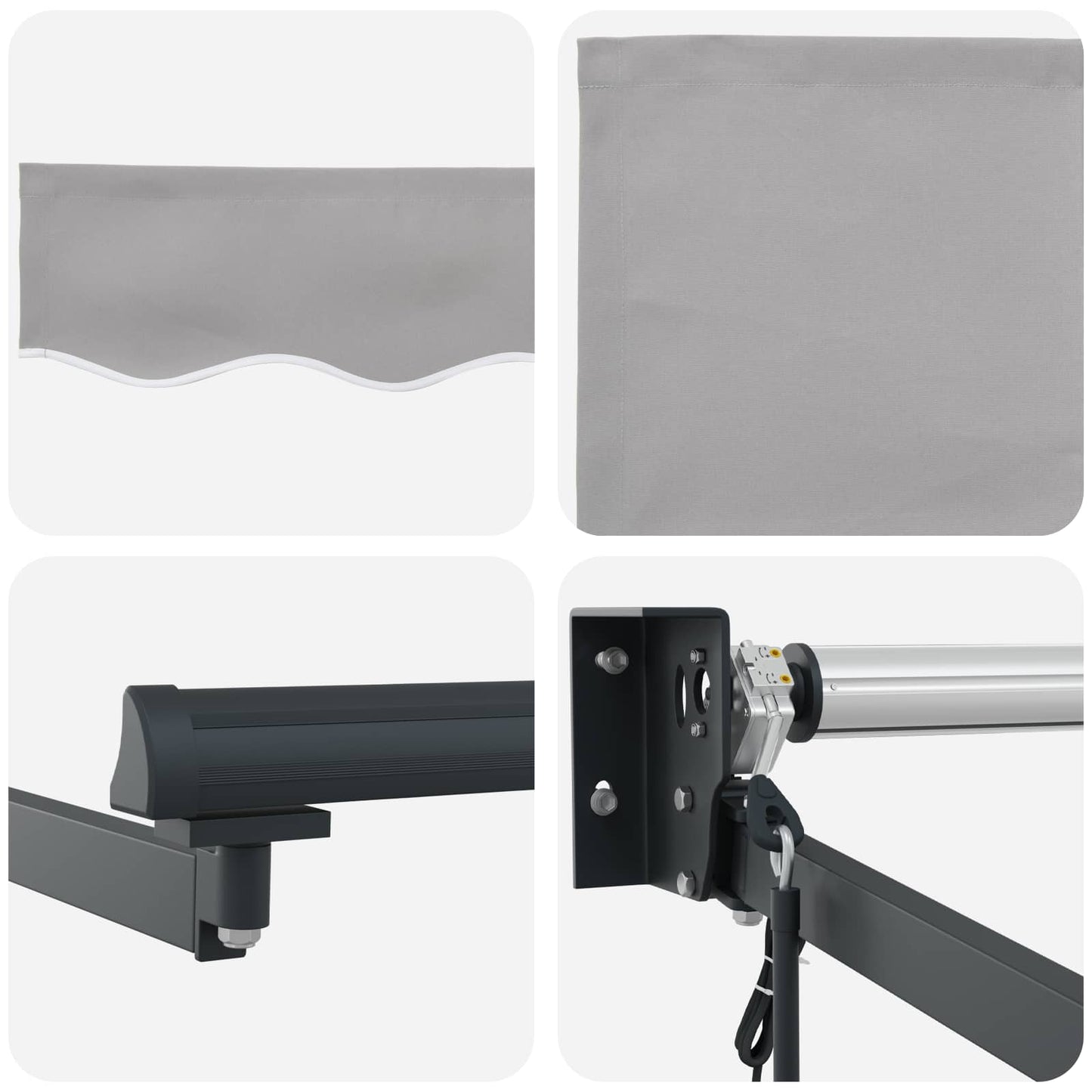 Tenda retrattile Grigio Chiaro 450 x 300 x 165 cm | homemem39