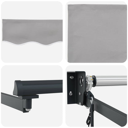 Tenda retrattile Grigio Chiaro 450 x 300 x 165 cm | homemem39