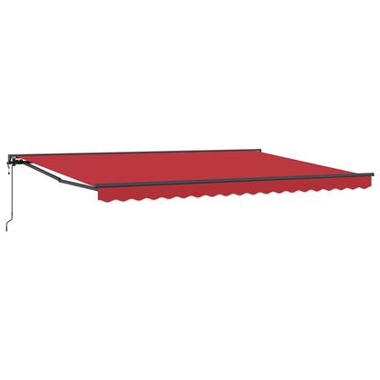 Tenda Retrattile Rosso 450x300 cm Tessuto