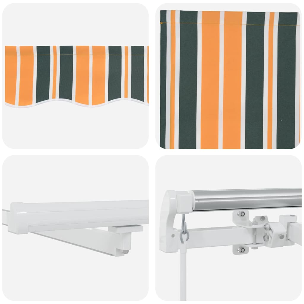 Tenda retrattile Verde e giallo 450 × 300 cm | homemem39