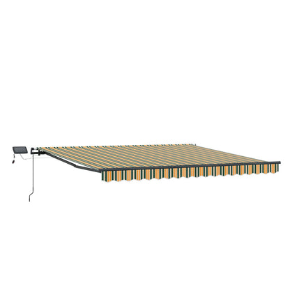 Tenda retrattile Verde e giallo 450 × 300 cm | homemem39