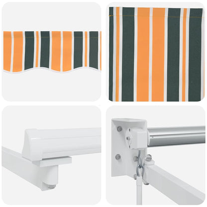 Tenda retrattile Verde e Giallo 450 x 300 x 165 cm | homemem39