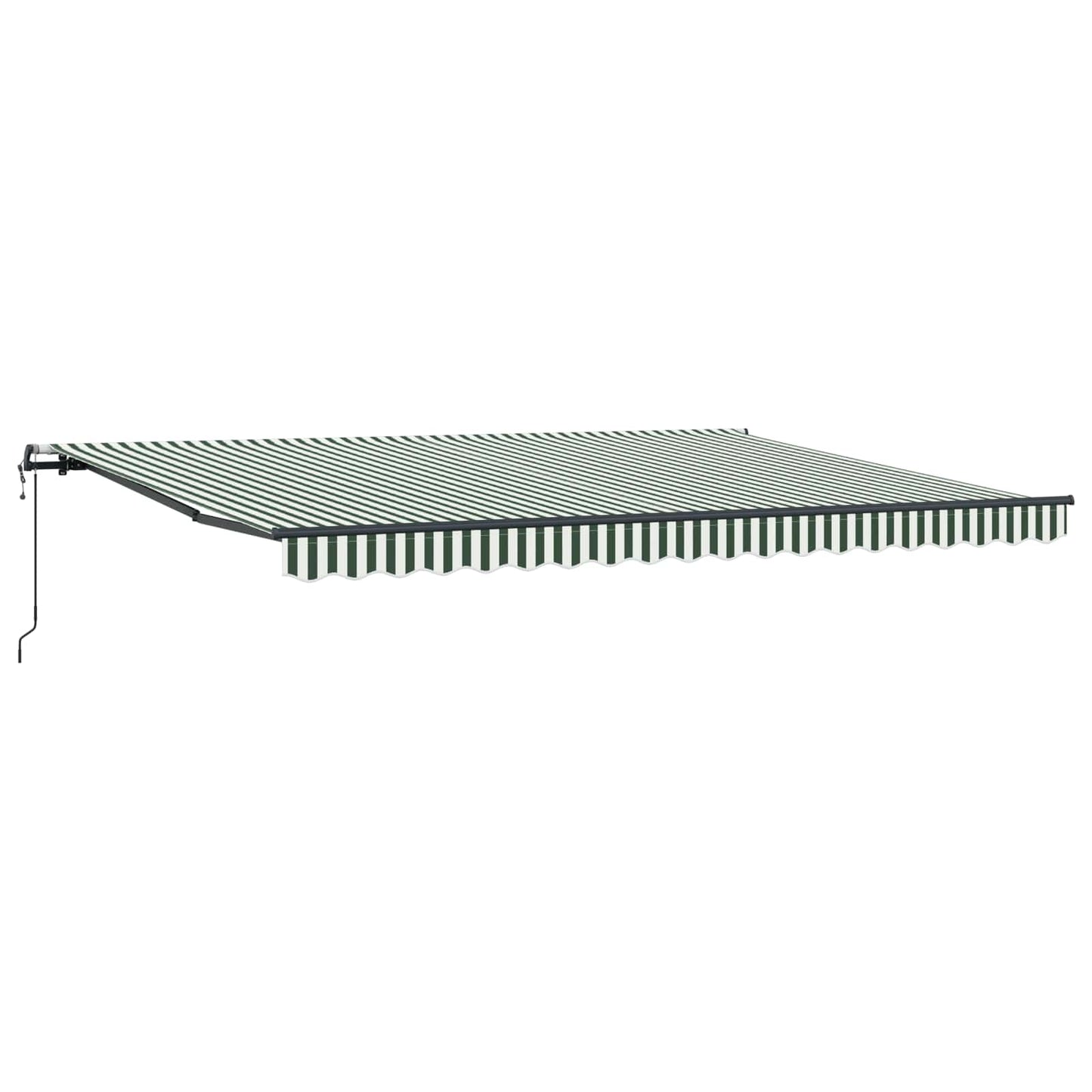 Tenda retrattile Verde e Bianco 450 × 300 cm | homemem39