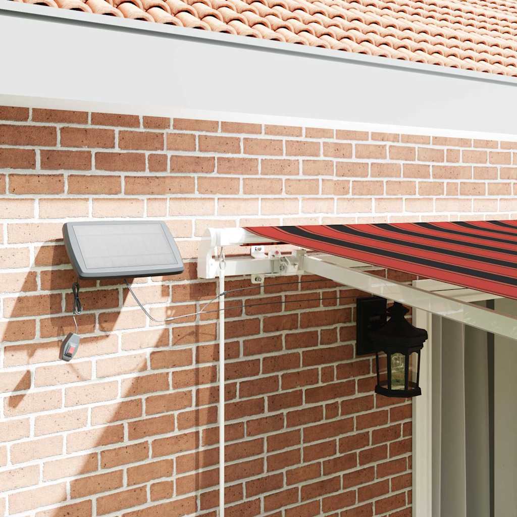 Tenda retrattile arancione e marrone 450 × 350 cm | homemem39
