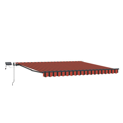 Tenda Retrattile arancione e marrone 450 ×350 cm Tessuto - homemem39