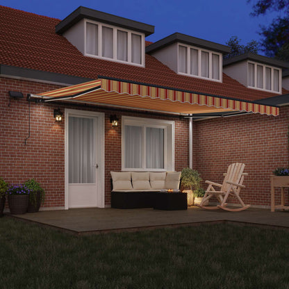 Tenda retrattile Giallo e Arancione 450 × 350 cm | homemem39