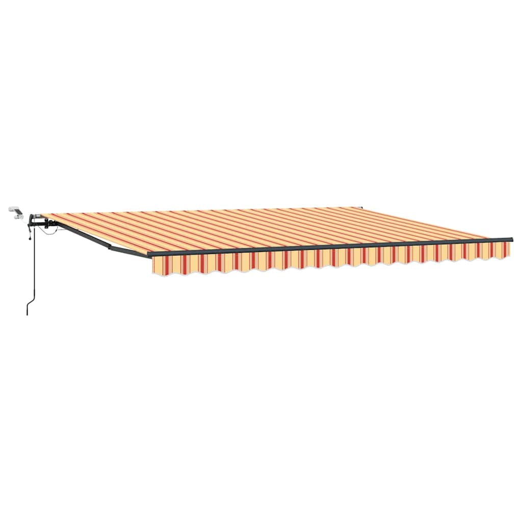Tenda Retrattile con giallo e arancione 450 × 350 cm Tessuto - homemem39