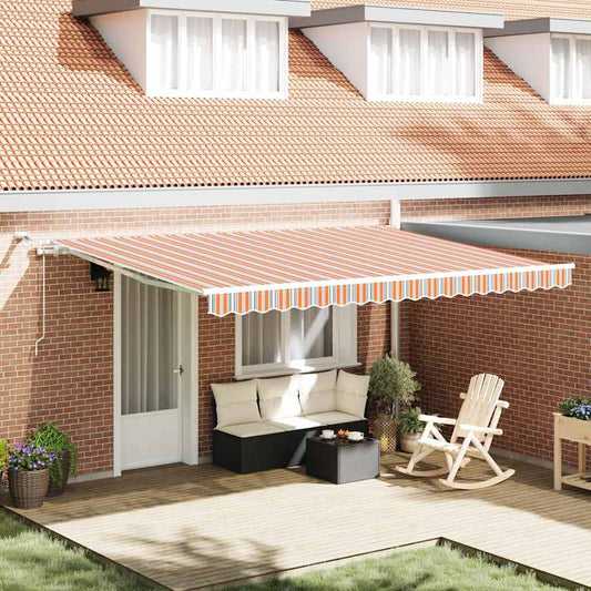Tenda retrattile Multicolore 450 × 350 cm Poliestere | homemem39