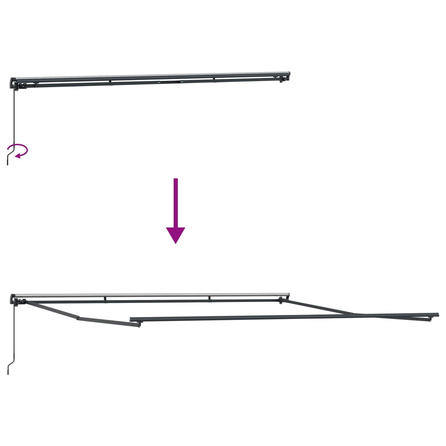 Tenda retrattile Multicolore 450 × 350 cm | homemem39