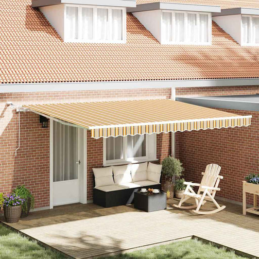Tenda retrattile Multicolore 450 × 350 cm Poliestere | homemem39