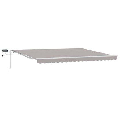 Tenda retrattile Grigio Chiaro 450 × 350 cm Tessuto e Alluminio | homemem39