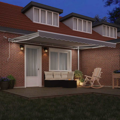 Tenda retrattile Grigio Chiaro 450 × 350 cm Poliestere | homemem39