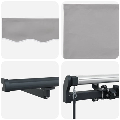 Tenda retrattile Grigio Chiaro 450 × 350 cm | homemem39