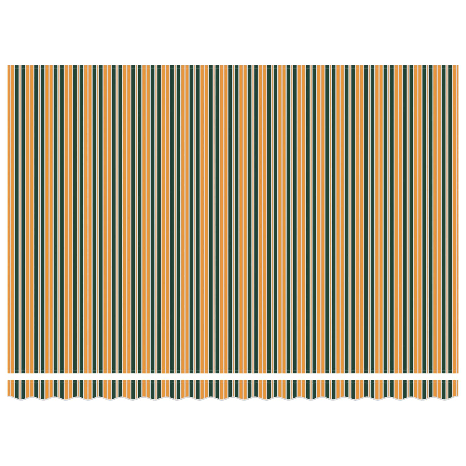 Tenda Retrattile Verde e giallo 450 ×350 cm Tessuto | homemem39