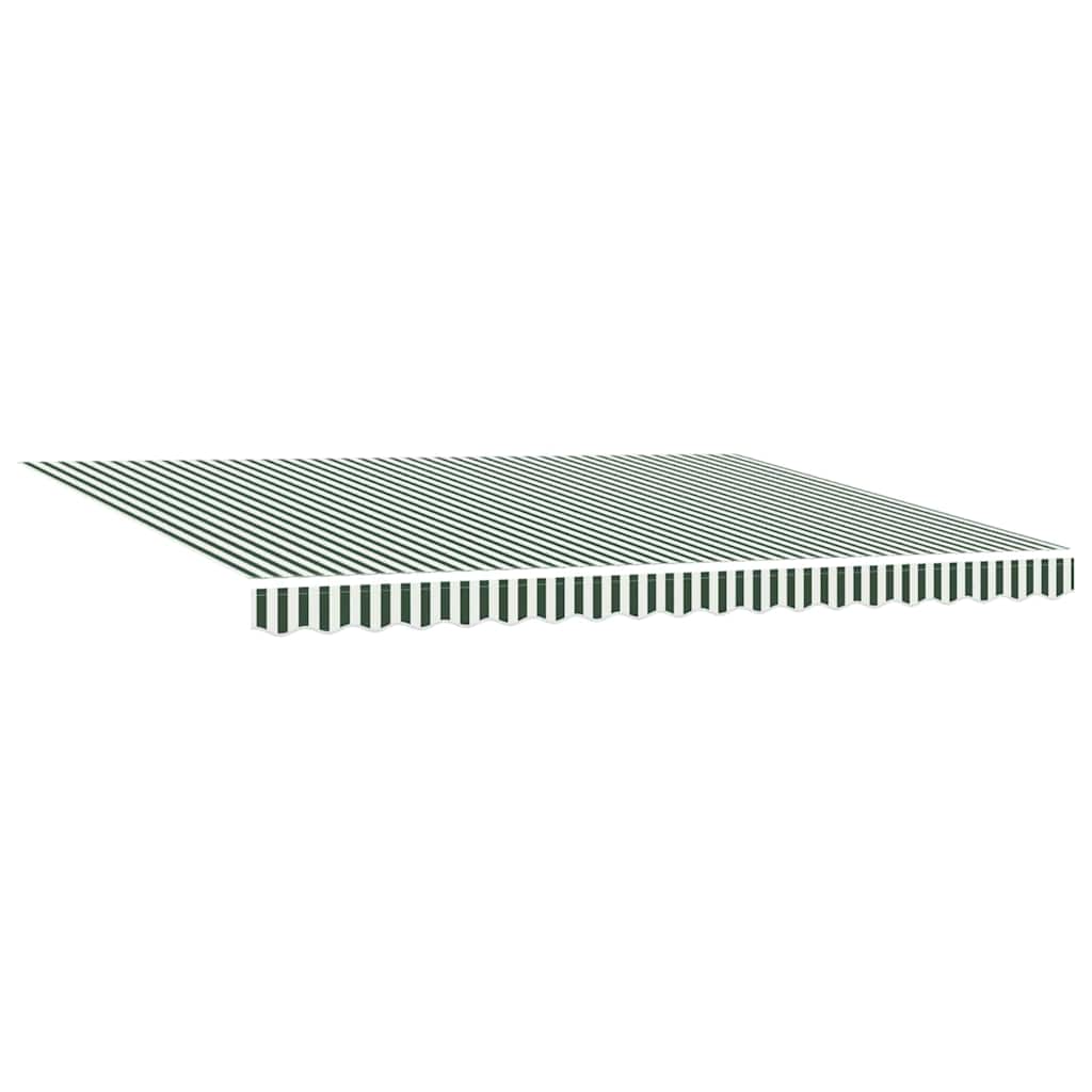 Tenda da Sole Verde e Bianco 450 x 350 x 165 cm Poliestere | homemem39