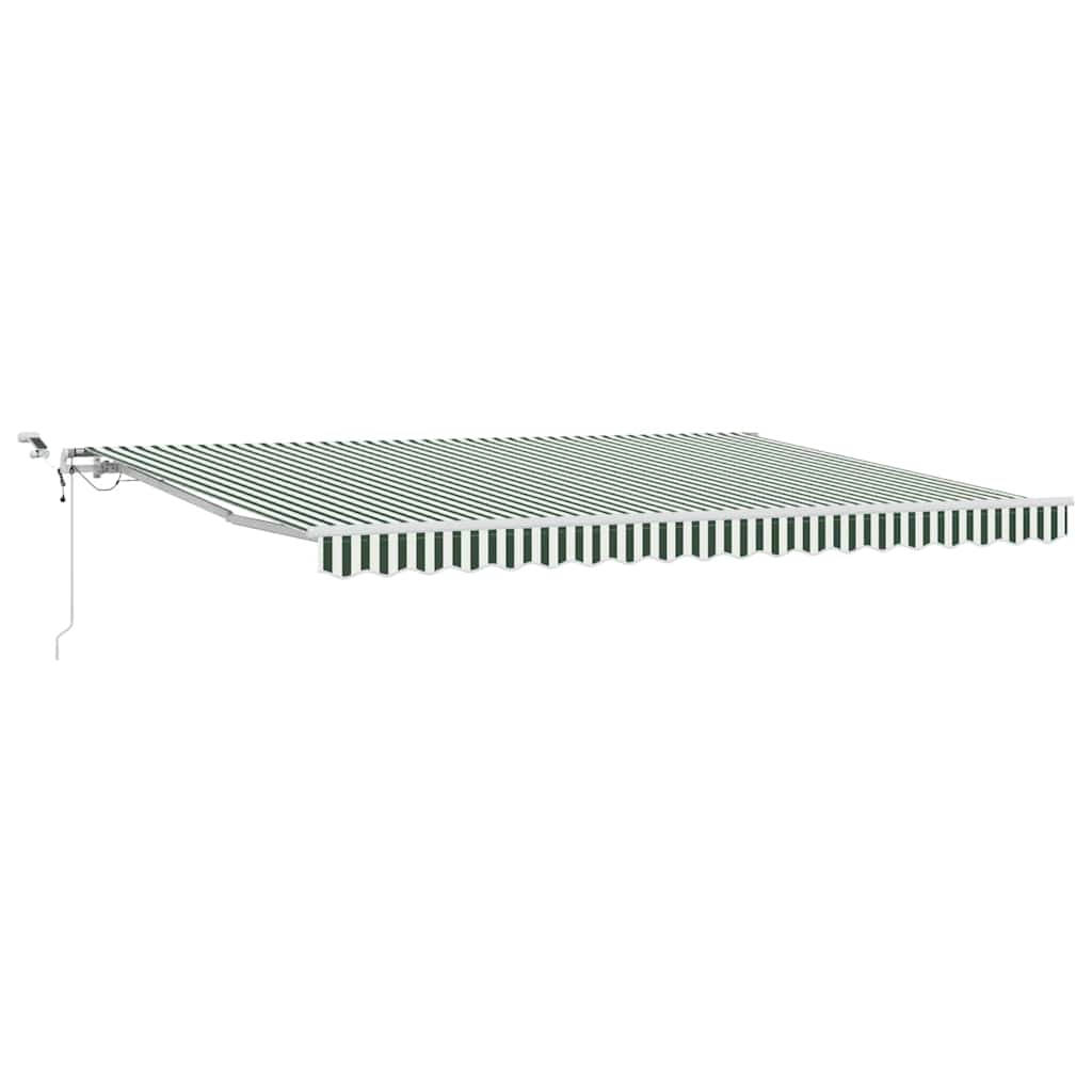 Tessuto per Tenda Verde e Bianco 450 × 350 cm Poliestere
