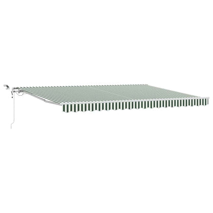 Tessuto per Tenda Verde e Bianco 450 × 350 cm Poliestere