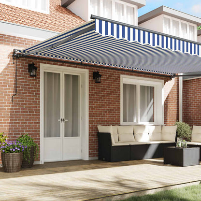 Struttura della tenda Blu e Bianco 500 × 300 cm | homemem39