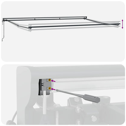 Struttura della tenda Crema 500 × 300 cm | homemem39