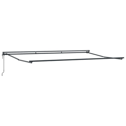 Tenda Retrattile Antracite 500 × 300 cm Poliestere e Alluminio | homemem39