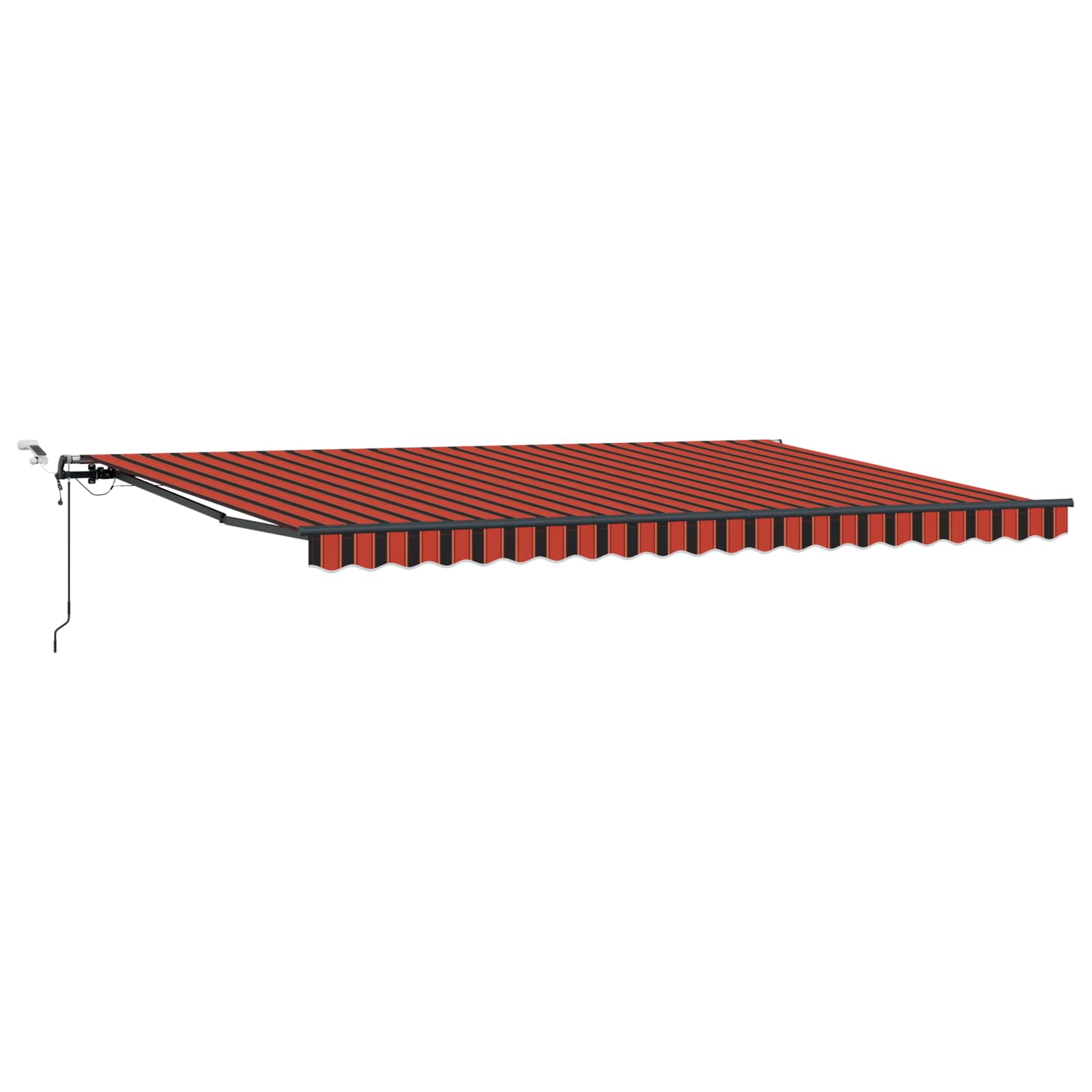 Tessuto per Tenda arancione e marrone 500 × 300 cm Poliestere | homemem39