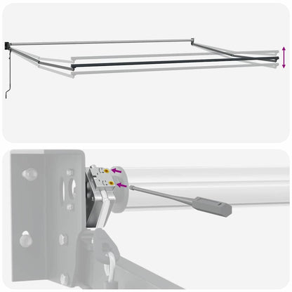 Tenda Retrattile Arancione e Marrone 500 × 300 cm - homemem39