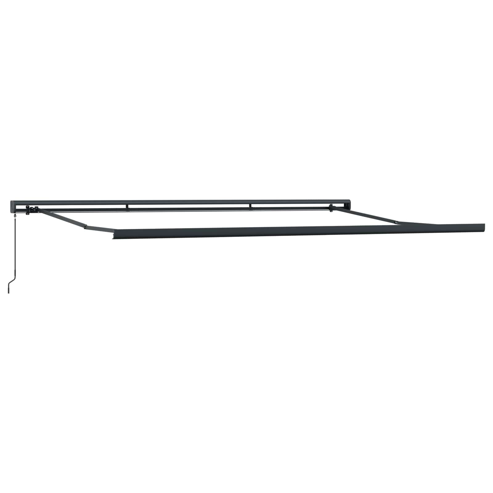 Tenda Retrattile Rosso e Nero 500 × 300 cm Tessuto e Metallo | homemem39