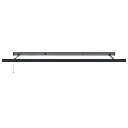 Tenda Retrattile Rosso e Nero 500 × 300 cm Tessuto e Metallo | homemem39