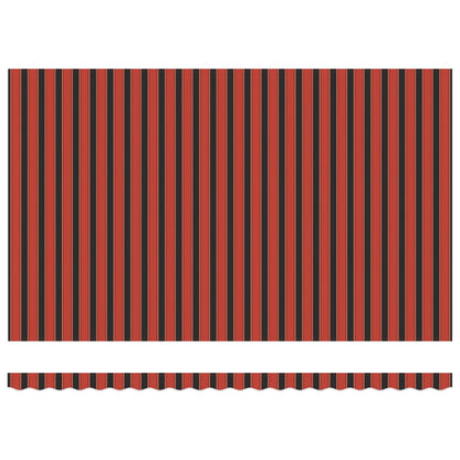 Tenda Retrattile Arancione e Nero 500 × 300 cm