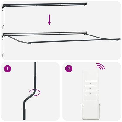 Struttura della tenda Arancione e Nero 500 × 300 cm | homemem39