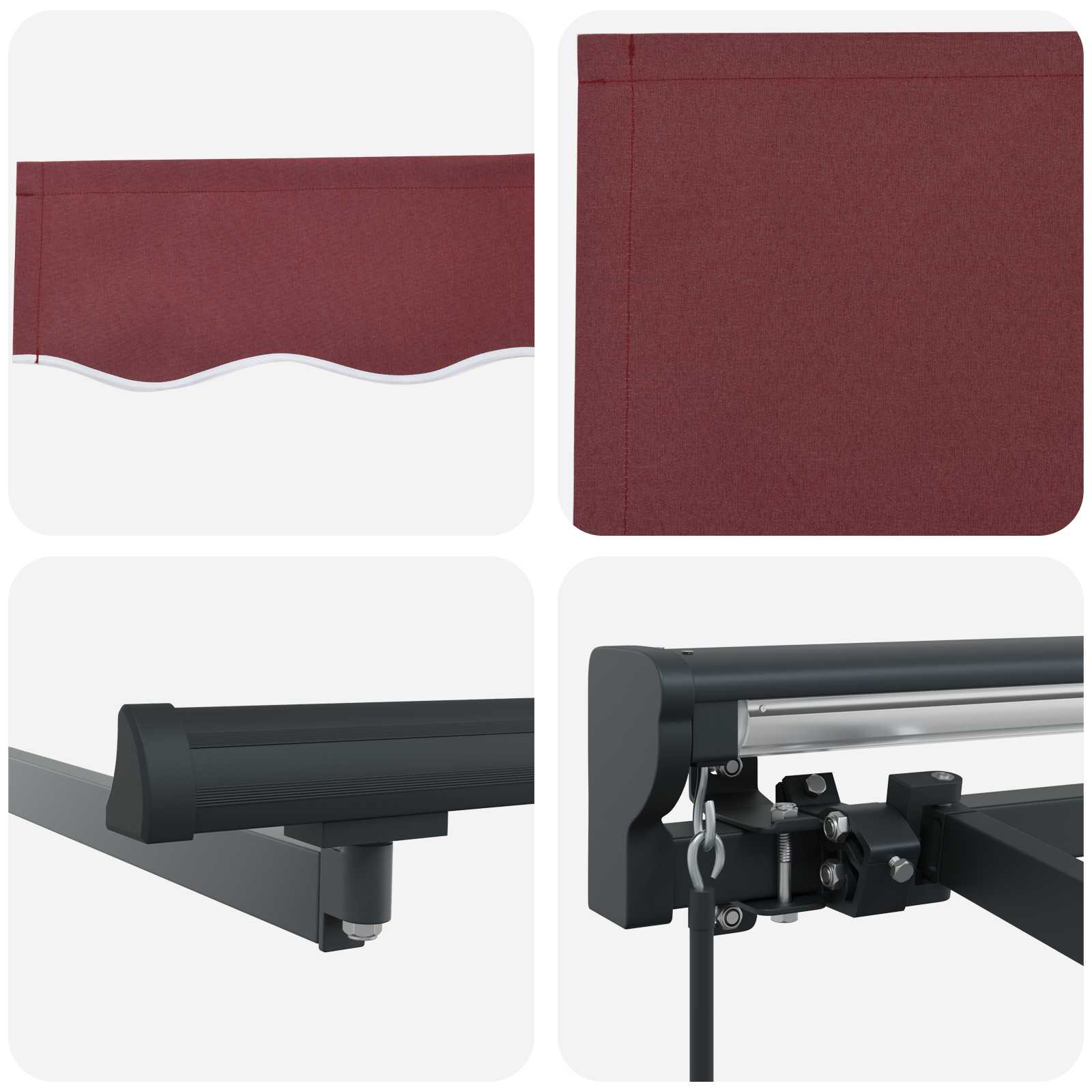 Struttura della tenda Borgogna 500 × 300 cm | homemem39