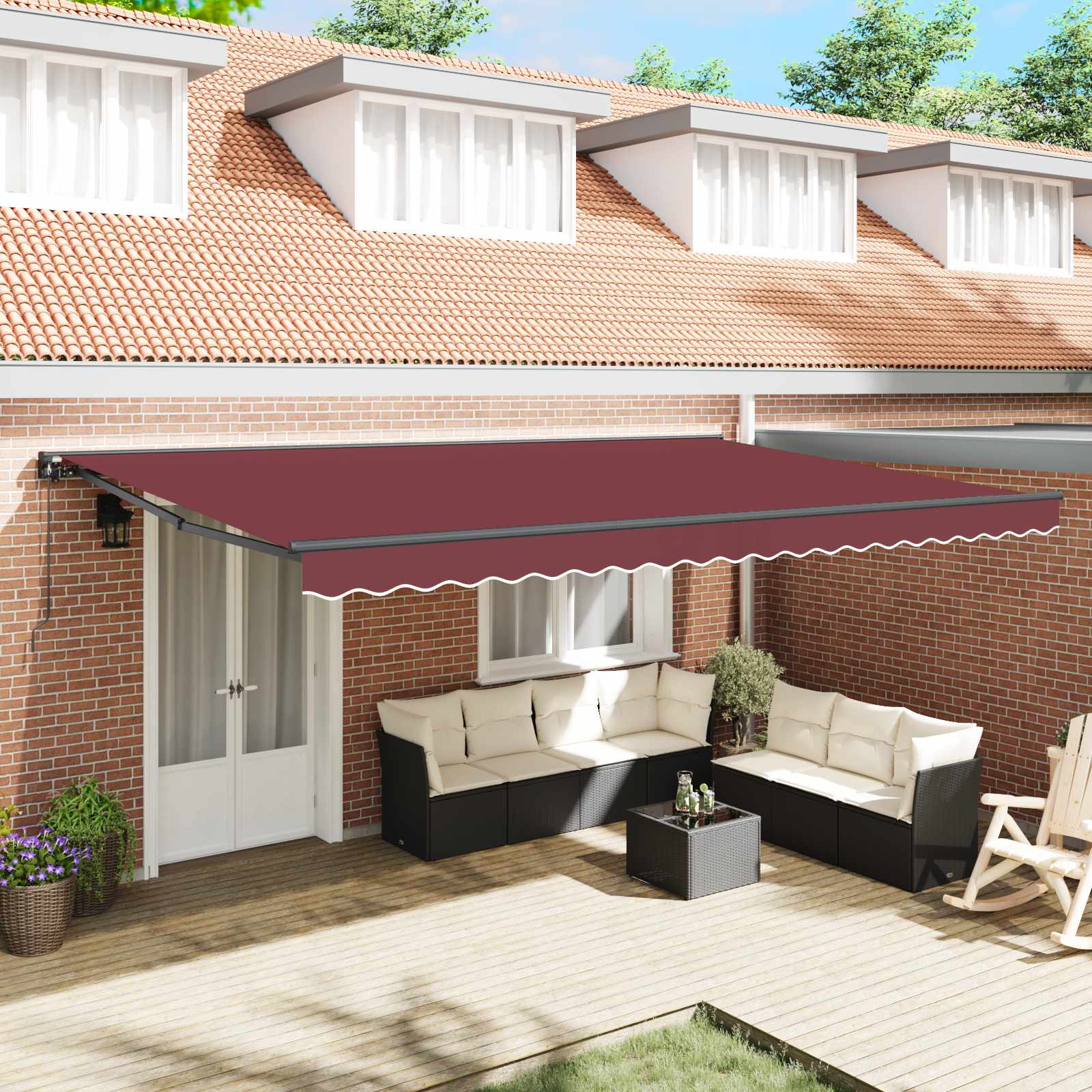 Struttura della tenda Borgogna 500 × 300 cm | homemem39