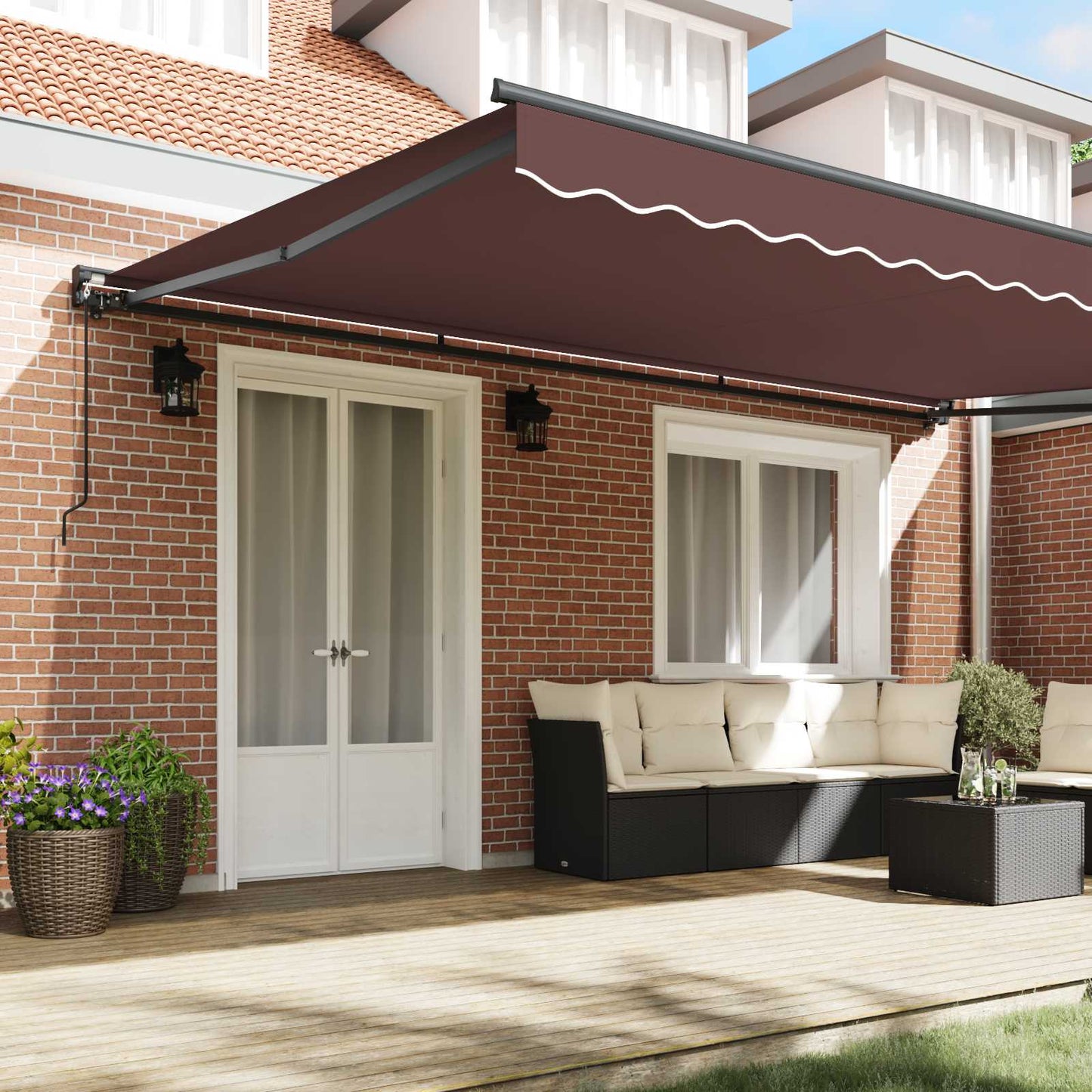 Struttura della tenda Marrone 500 × 300 cm | homemem39