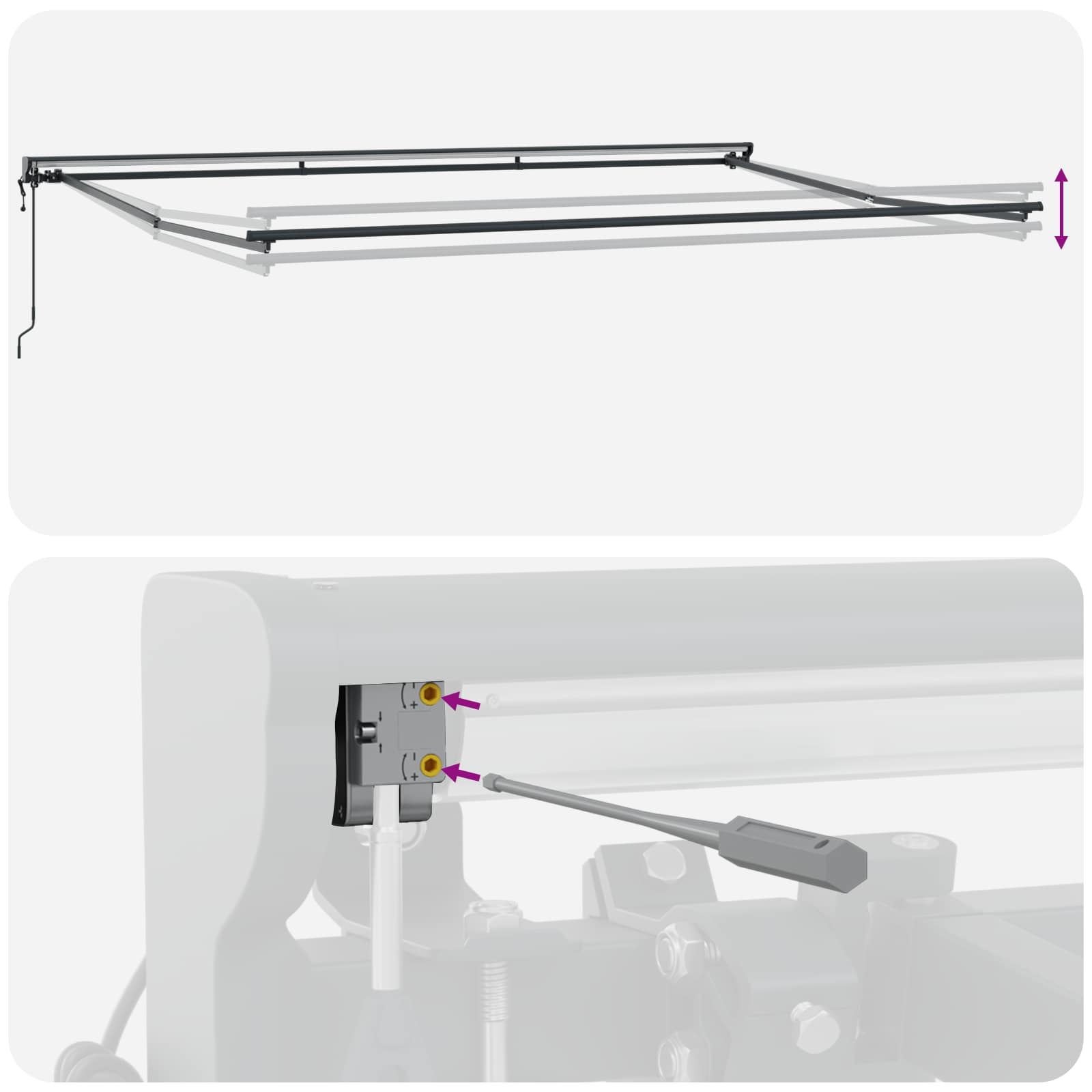 Struttura della tenda Marrone 500 × 300 cm | homemem39