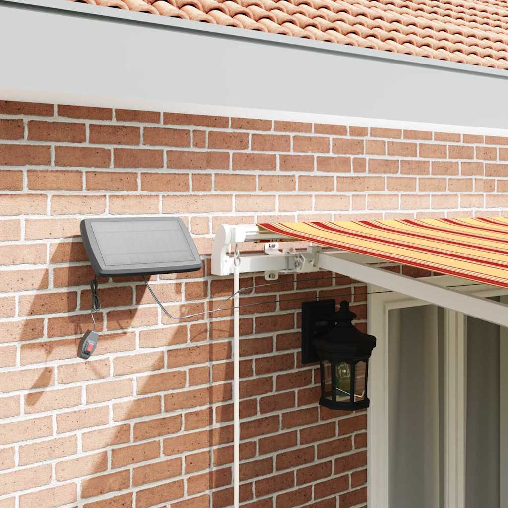 Tenda Retrattile con giallo e arancione 500 ×300 cm Tessuto - homemem39